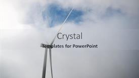  Presentation with green power - Slide set having wind-turbine-for-green-electric background and a  colored foreground