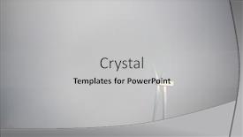  Presentation with green power - Presentation theme having wind-turbine-for-green-electric background and a light gray colored foreground