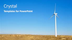  Presentation with wind energy - Slide deck enhanced with wind-turbine-generator-for-clean background and a teal colored foreground