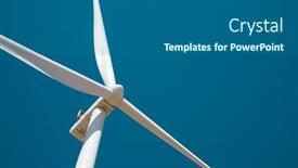  Presentation with wind energy - Slide deck with wind-turbine-generator-for-clean background and a  colored foreground