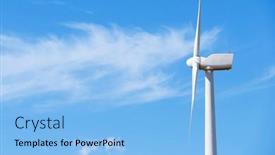  Presentation with wind energy - Slides with wind-turbine-generator-for-clean background and a  colored foreground