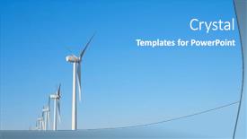  Presentation with electrical generators - Presentation consisting of wind-turbine-generators-for-clean background and a teal colored foreground