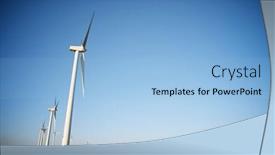  Presentation with electrical generators - Presentation with wind-turbine-generators-for-clean background and a light blue colored foreground