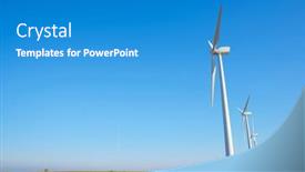  Presentation with electrical generators - Slides consisting of wind-turbine-generators-for-green background and a teal colored foreground