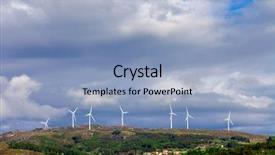  Presentation with clean house - PPT theme enhanced with renewable energy near fafe background and a light blue colored foreground