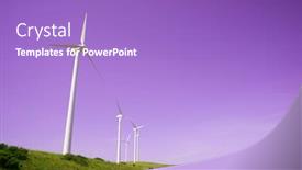  Presentation with wind turbines - PPT layouts having wind-turbines-for-electric-power background and a light blue colored foreground