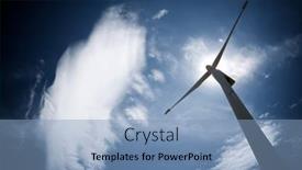  Presentation with wind turbines - Presentation theme enhanced with wind-turbines-for-electric-power background and a  colored foreground