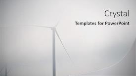  Presentation with green power - Slides featuring wind-turbines-for-green-electric background and a white colored foreground