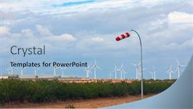 Presentation with wind turbines - PPT layouts featuring wind-turbines-in-a-wind background and a light blue colored foreground