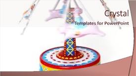  Presentation with spinning - Presentation having wind up - old tin spinning toy background and a sky blue colored foreground