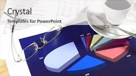  Presentation with financial statement - Audience pleasing presentation design consisting of windfall - cup of coffee and glasses backdrop and a white colored foreground