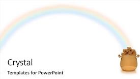  Presentation with zomato gold - Theme with windfall - pot of gold at end background and a white colored foreground