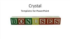  Presentation with blocks - Presentation theme with windfall - series of wooden alphabet blocks background and a white colored foreground