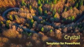  Presentation with lake - Theme featuring winding-road-in-the-kashubian background and a tawny brown colored foreground