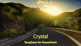  Presentation with long and winding road - Amazing slides having winding road in the mountain backdrop and a tawny brown colored foreground