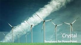  Presentation with elecrical engineering backgrounf dc generators - Slides with windmill abstrack - wind generators farm background and a seafoam green colored foreground