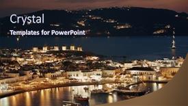  Presentation with windmill - Beautiful slide deck featuring windmill-and-bay backdrop and a wine colored foreground