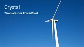  Presentation with windmill - Audience pleasing theme consisting of windmill-for-electric-power-production backdrop and a ocean colored foreground