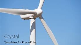  Presentation with windmill - Colorful slide set enhanced with windmill-for-electric-power-production backdrop and a light blue colored foreground