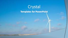  Presentation with renewable energy - Slides having windmill-for-renewable-energy-production background and a teal colored foreground