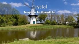  Presentation with windmill - Slide set featuring windmill-hoop-in-tholen-netherlands background and a teal colored foreground