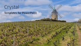  Presentation with windmill australia - Theme enhanced with windmill-moulin-a-vent-de background and a light blue colored foreground