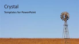  Presentation with kansas - Slides having the plains of kansas background and a light blue colored foreground