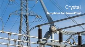  Presentation with power generation - Cool new presentation theme with windmill-or-wind-turbine backdrop and a teal colored foreground