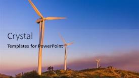  Presentation with windmill - PPT theme enhanced with windmill-power-generator-and-famous background and a light blue colored foreground