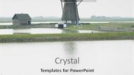  Presentation with windmill - Slides having windmill-texel-island-netherlands background and a white colored foreground