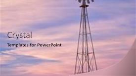  Presentation with water pump - PPT layouts with windmill-with-a-pump background and a lemonade colored foreground