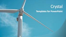  Presentation with electrical energy electric power lines - Theme with windmills - windmill for electric power production background and a teal colored foreground