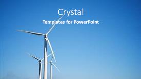  Presentation with windmills - Slide deck consisting of windmills-for-electric-power-production background and a teal colored foreground