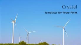  Presentation with windmills - PPT layouts having windmills-for-electric-power-production background and a light blue colored foreground