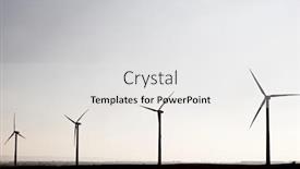  Presentation with windmills - Slides having windmills-for-electric-power-production background and a white colored foreground