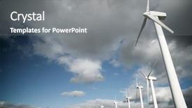  Presentation with windmills - PPT layouts featuring wind mill - windmills for electric power production background and a gray colored foreground