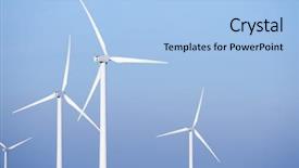  Presentation with renewable energy - PPT layouts featuring windmills for renewable electric energy background and a  colored foreground