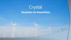  Presentation with renewable energy - PPT layouts consisting of windmills-for-renewable-electrical-energy background and a  colored foreground