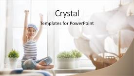  Presentation with dreams - Presentation consisting of window and holding lifeline background and a white colored foreground