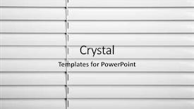  Presentation with plastic - Cool new slide set with window blinds close studio shot backdrop and a white colored foreground