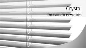  Presentation with blind - Amazing presentation theme having window blinds close studio shot backdrop and a light gray colored foreground