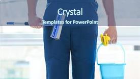  Presentation with heart special education - Slide deck with window cleaner with special supplies background and a ocean colored foreground