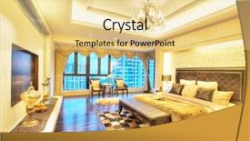  Presentation with house window - Theme consisting of window coverings - house background and a blonde colored foreground