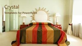  Presentation with luxury - Audience pleasing PPT theme consisting of window coverings - interior luxury apartment comfortable suite backdrop and a  colored foreground