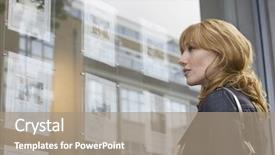  Presentation with estate planning - Audience pleasing PPT theme consisting of window display at real estate backdrop and a coral colored foreground