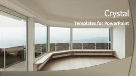  Presentation with apartment - Presentation consisting of window frame - beautiful new apartment modern interior background and a gray colored foreground