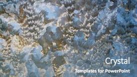  Presentation with frozen - Presentation theme with window in cold winter 2006 background and a  colored foreground