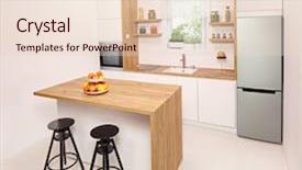  Presentation with bar - Slide set featuring window island and bar stool background and a lemonade colored foreground