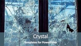  Presentation with house window - Audience pleasing presentation design consisting of window of an abandoned house backdrop and a seafoam green colored foreground