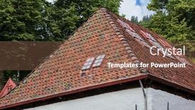  Presentation with tile - Amazing presentation theme having window-on-the-old-tile backdrop and a violet colored foreground